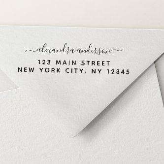 Personalized Handwriting Name Return Address Self-inking Stamp