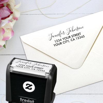 Personalized Handwriting Name Return Address Self-inking Stamp