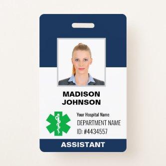 Personalized Hard Plastic Name Tag with Metal Clip Badge