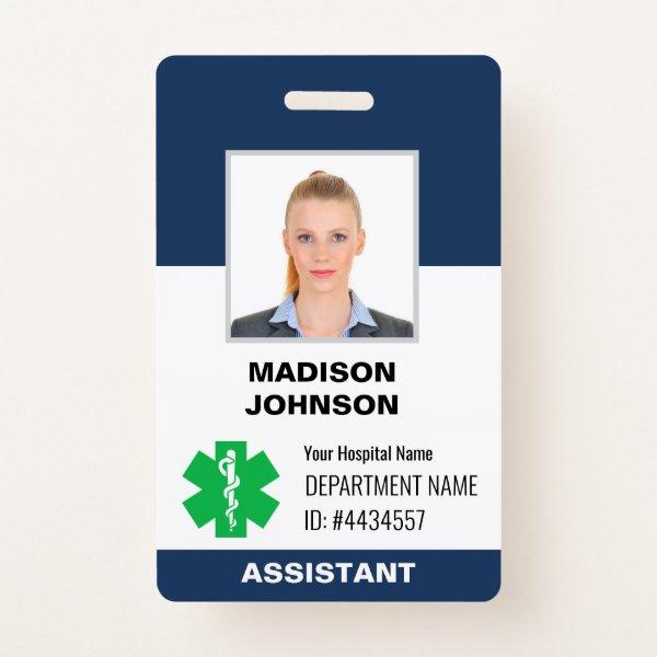 Personalized Hard Plastic Name Tag with Metal Clip Badge
