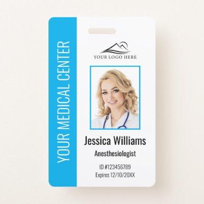 Personalized Healthcare Employee Blue ID  Badge