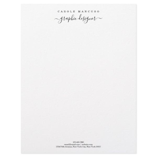 Personalized Letterhead Stationary | Simply Right