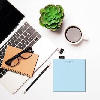 Personalized Light Blue Post it Note pads
