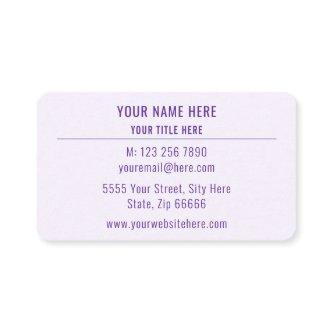 Personalized Logo Name Info