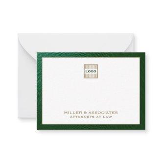 Personalized Luxury Company Logo Note Card