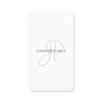 Personalized Modern Elegant Monogram Template