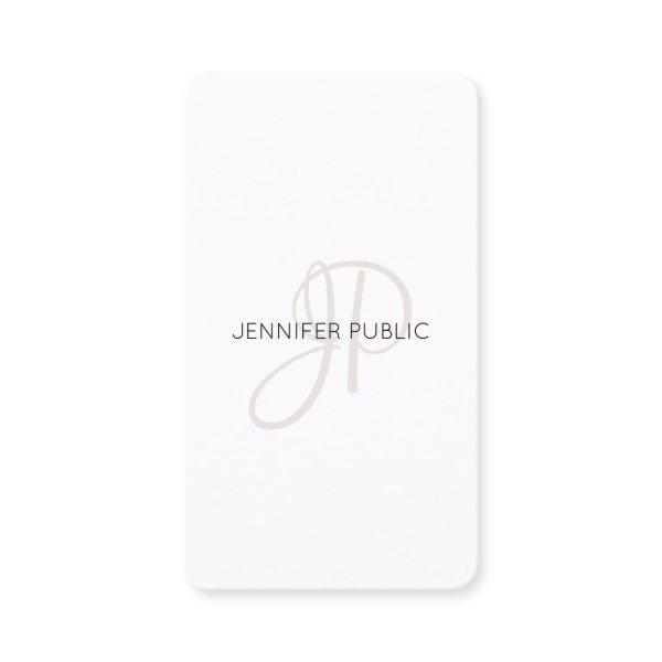 Personalized Modern Elegant Monogram Template