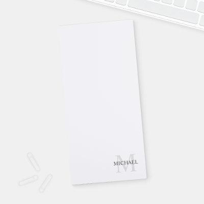 Personalized Monogram and Name Notepad