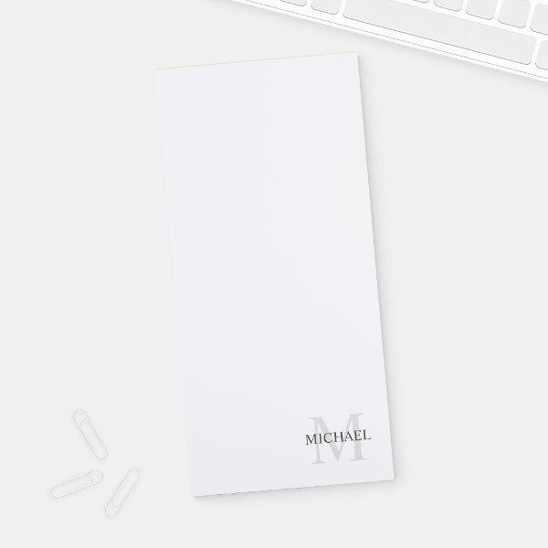 Personalized Monogram and Name Notepad