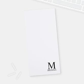 Personalized Monogram and Name Notepad