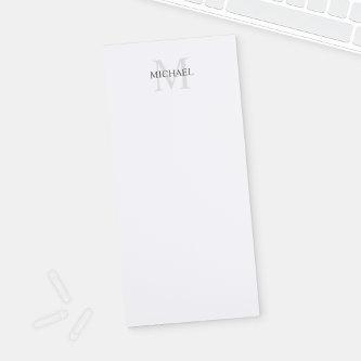 Personalized Monogram and Name Notepad