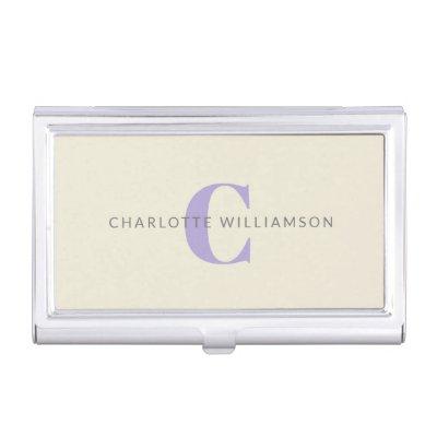 Personalized Monogram Minimalist Initial Elegant  Case