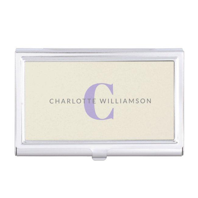 Personalized Monogram Minimalist Initial Elegant Case