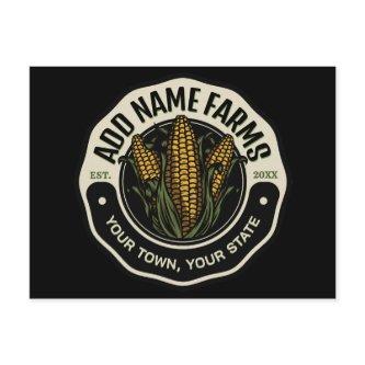 Personalized NAME Sweet Corn Garden Farm Farmer Postcard