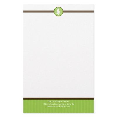 PERSONALIZED NOTEPAPER :: stripedstitch 6 Stationery