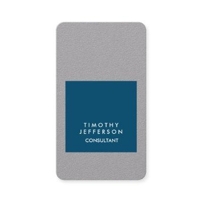 Personalized Ocean Blue Grey Elegant Modern