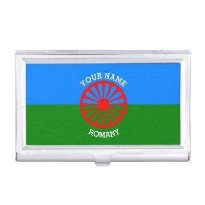 Personalized Official Romany gypsy travellers flag  Holder
