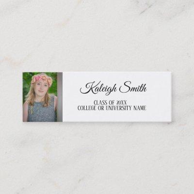 Personalized Photo Graduation Insert Name Card