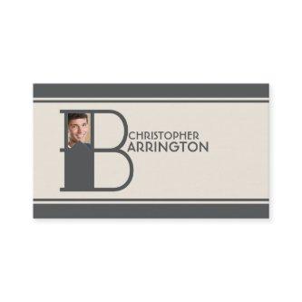Personalized Photo Initial Letter B Monogram