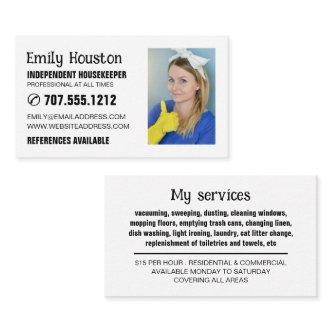 Personalized Photograph, Housekeeper, Maid