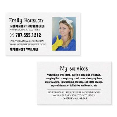 Personalized Photograph, Housekeeper, Maid
