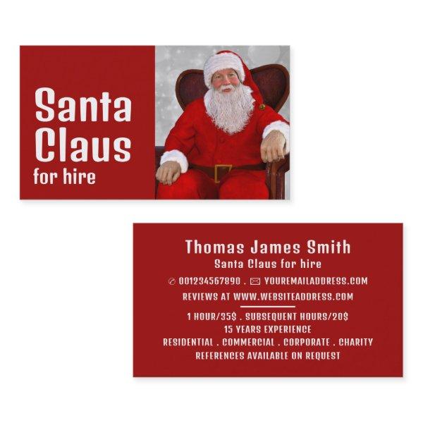 Personalized Photograph, Santa Claus Entertainer