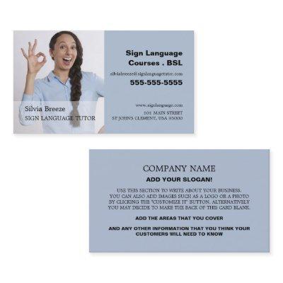 Personalized Photograph, Sign Language Tutor