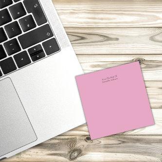 Personalized Pink Post-it- Notes