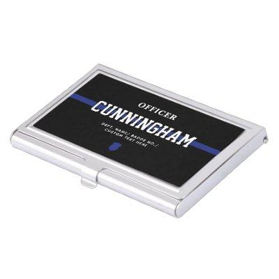 Personalized Police Officer Thin Blue Line  Case