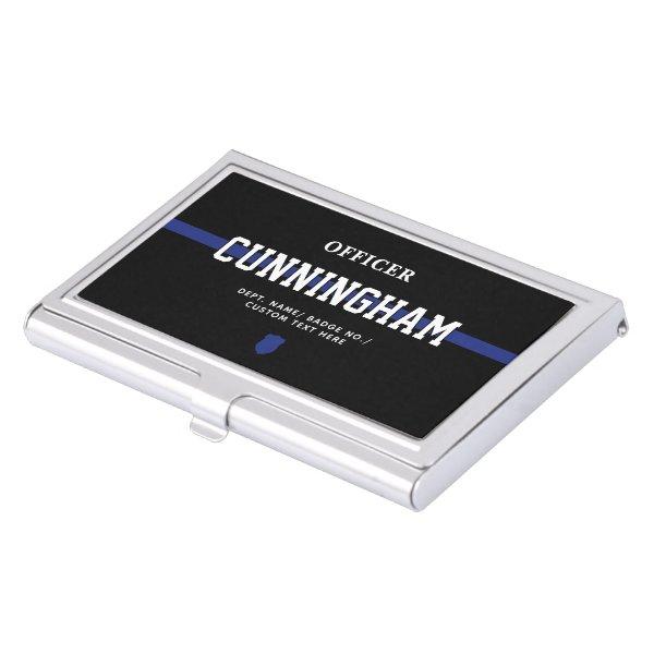 Personalized Police Officer Thin Blue Line  Case