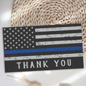 Personalized Police Thin Blue Line Thank You