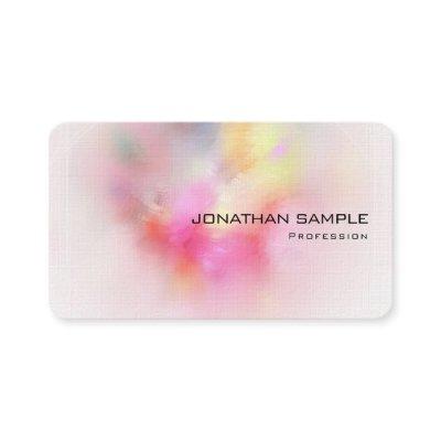Personalized Premium Linen Colorful Abstract Art