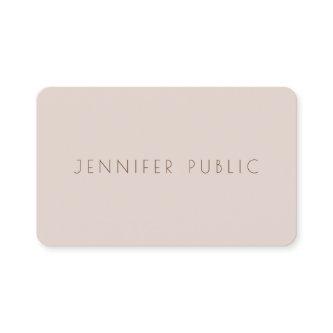 Personalized Professional Modern Elegant Template