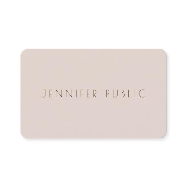 Personalized Professional Modern Elegant Template
