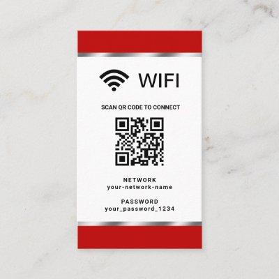Personalized QR Code Wifi Network and Password