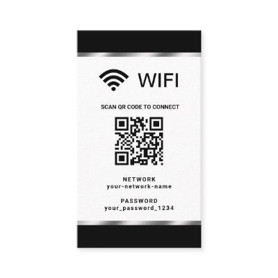 Personalized QR Code Wifi Network and Password