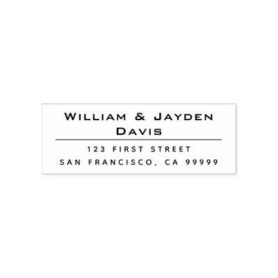 Personalized Return Address Self Ink Stamp