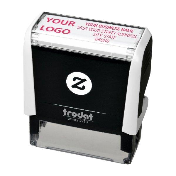 Personalized Self-inking Stam - Name Logo Address Self-inking Stamp