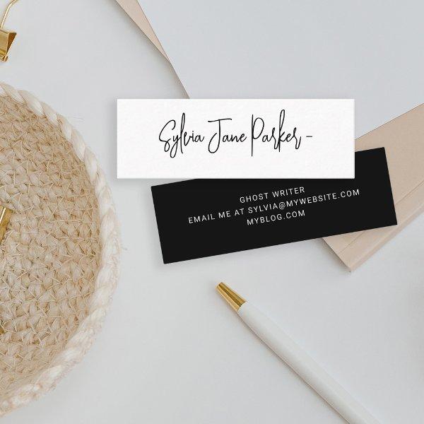 Personalized signature name script simple mini