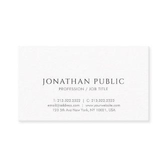 Personalized Simple Design Elegant Template Modern