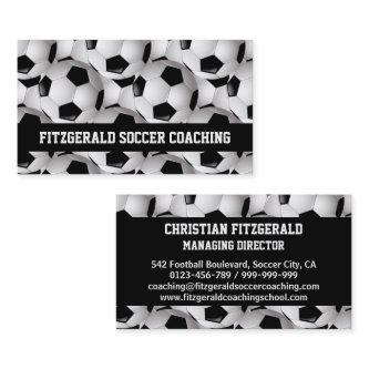 Personalized Soccer Ball Pattern Black White