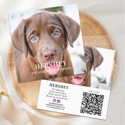 Personalized Social Media 2 Photo QR Code Square