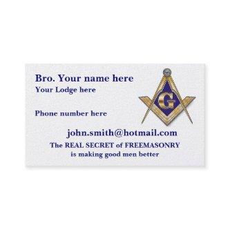 PERSONALIZED SQUARE AND COMPASSES MASONIC