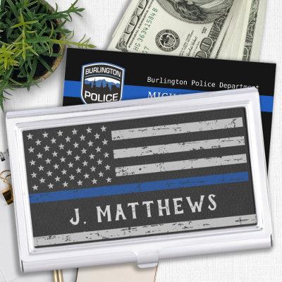 Personalized Thin Blue Line Police  Case