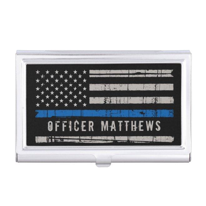 Personalized Thin Blue Line Police  Case