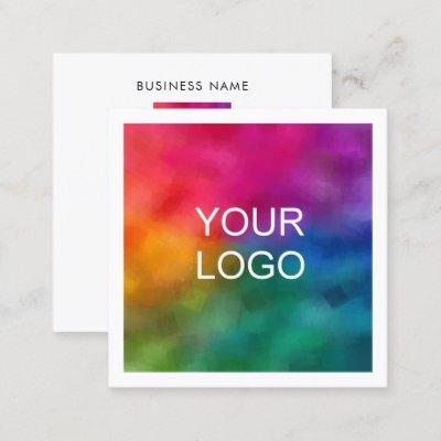 Personalized Upload Your Business Company Logo Square