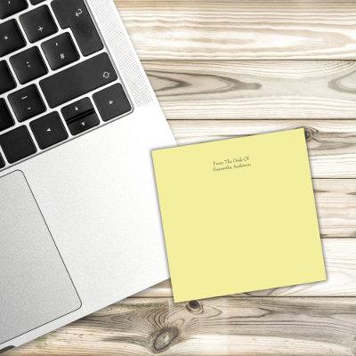 Personalized Yellow Post-It Notes