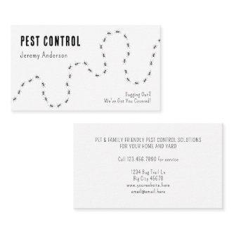 Pest Control Ants Bugs Modern Minimal Black White