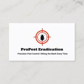 Pest Control Exterminator Target Logo