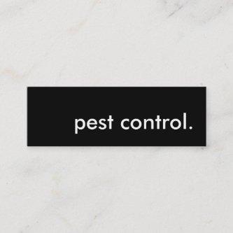 pest control. mini